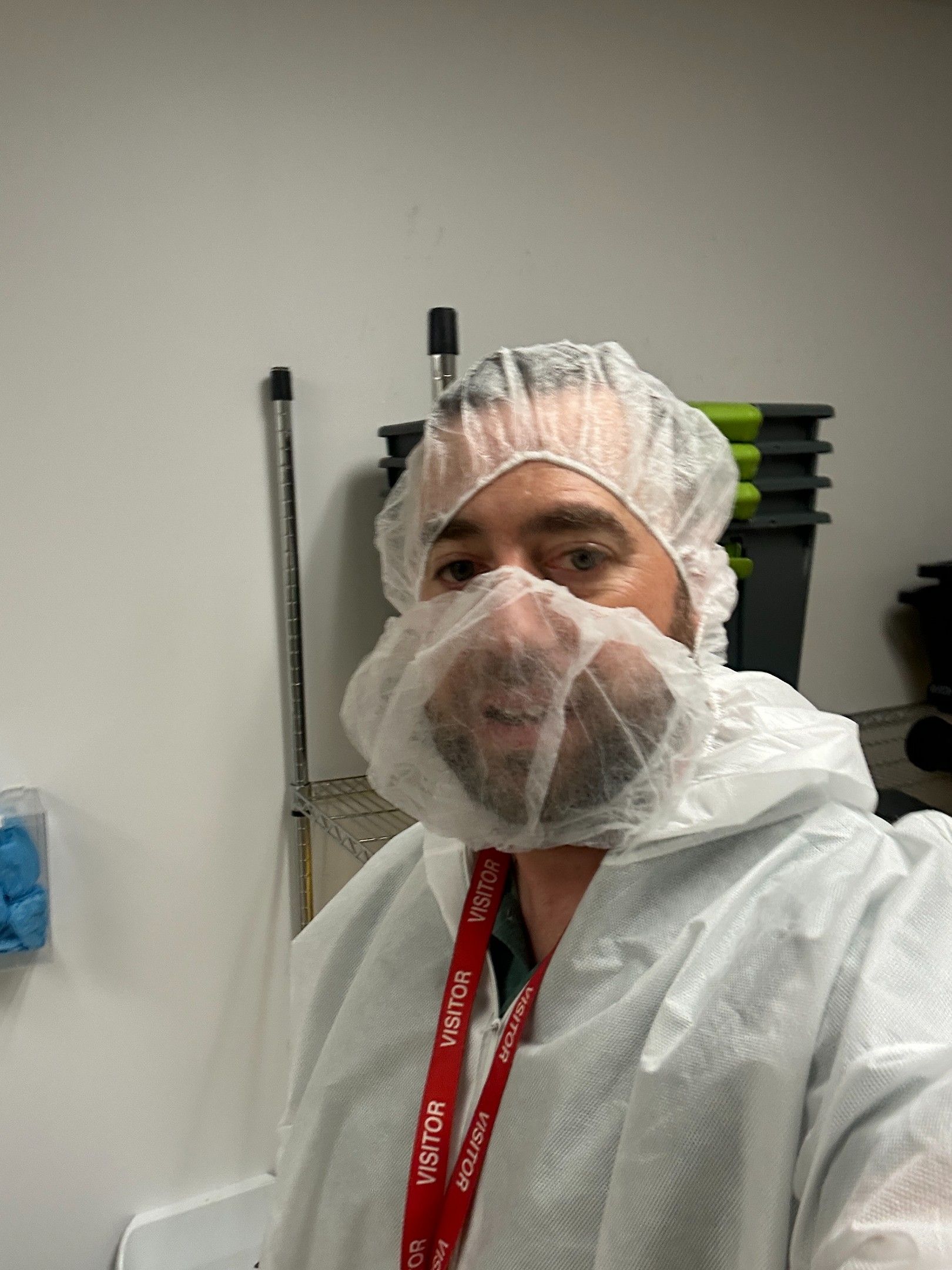 Jonathan Porter touring a cannabis growing facility with Cannect Wellness