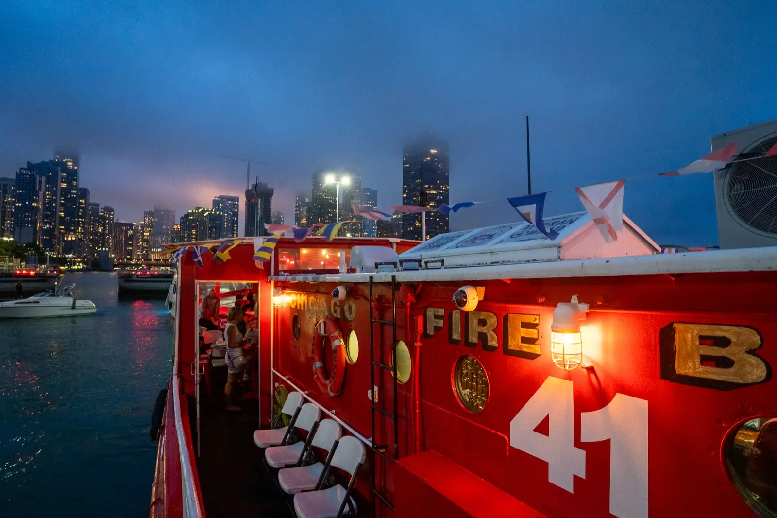 Scene from the 2025 Chicago Pizza Cruise